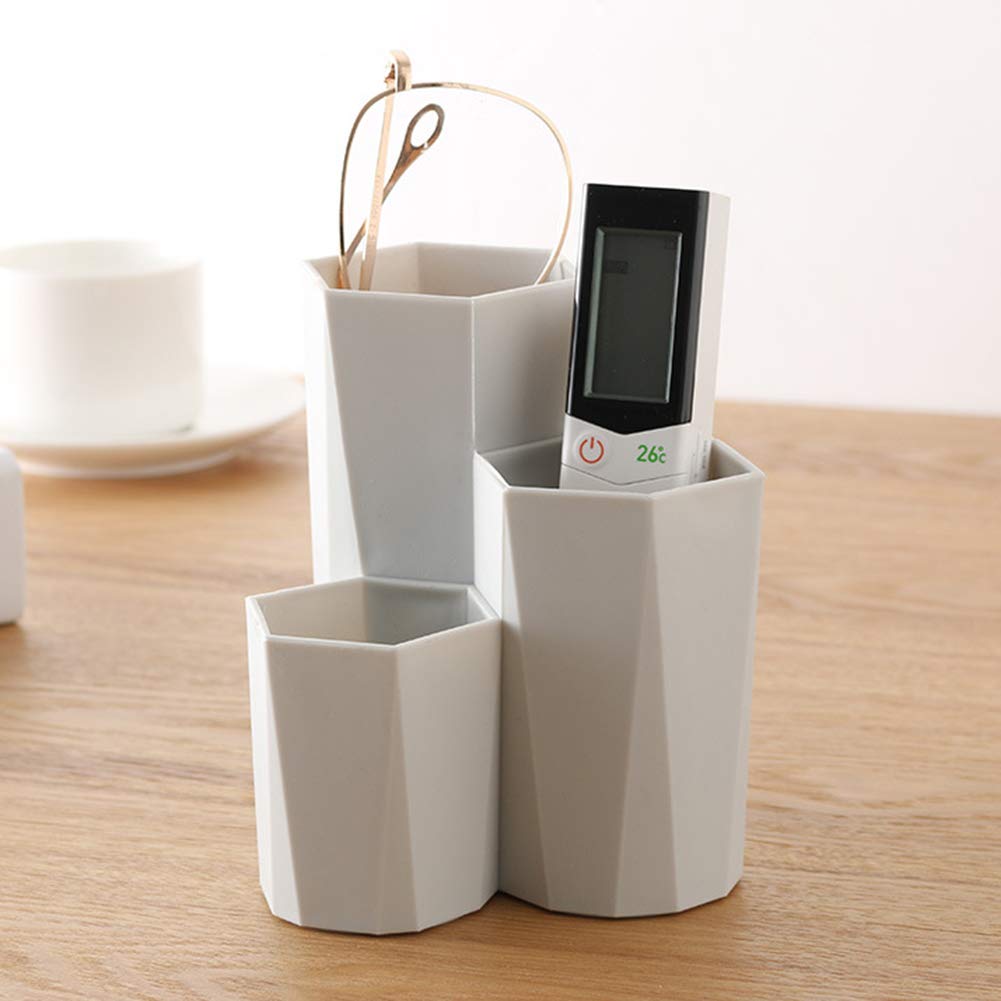 Cosmetic Storage Box with Three Sizes Gray