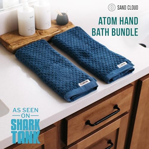 Sand Cloud Turkish Bath Towels Set of 2 - Atom Blue Large