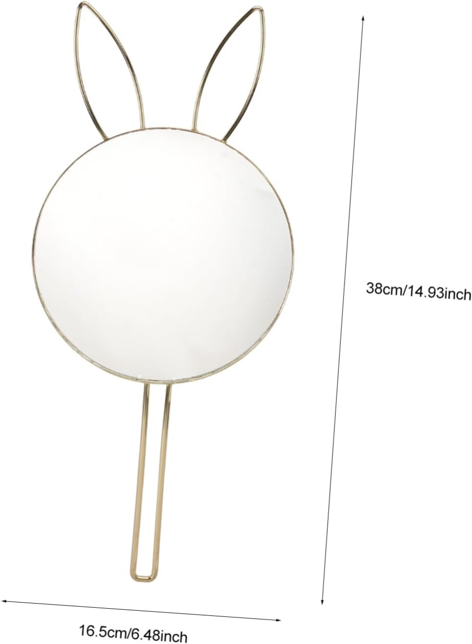 Beaupretty Wall Mounted Bunny Ear Cosmetic Mirror