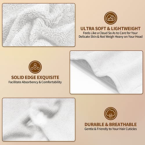 NEXCOVER Hair Towel Microfiber 2 Pack 1