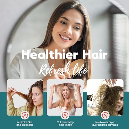 JEFFSUN Microfiber Hair Drying Towel for Curly Thick Hair