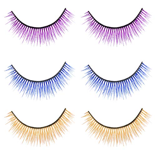 SOLUSTRE 3D False Eyelashes Reusable Costume Eyelash Set