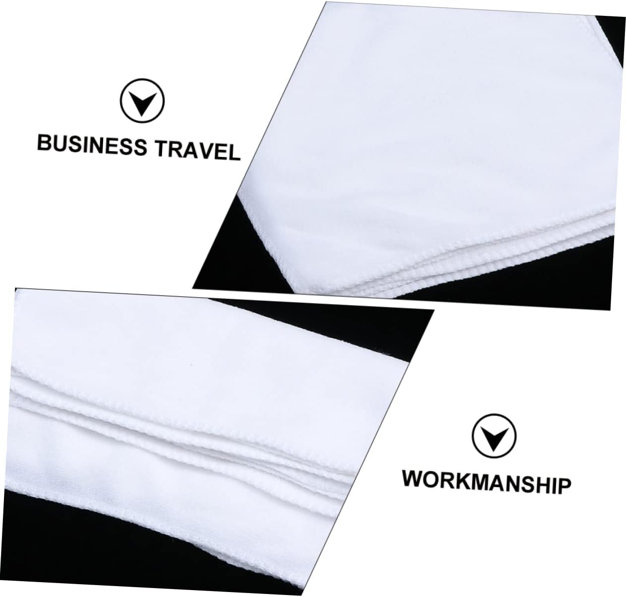 DRESSOOS Spa Pedicure Towels Set of 10 Ultra Soft 30x30cm