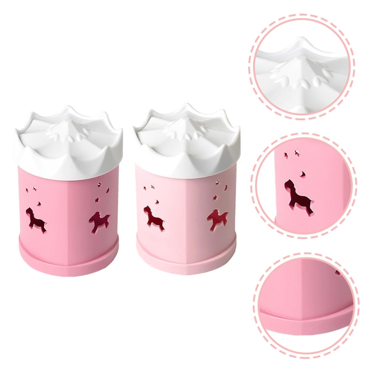 FOYTOKI 2pcs Beauty Sponge Storage Box