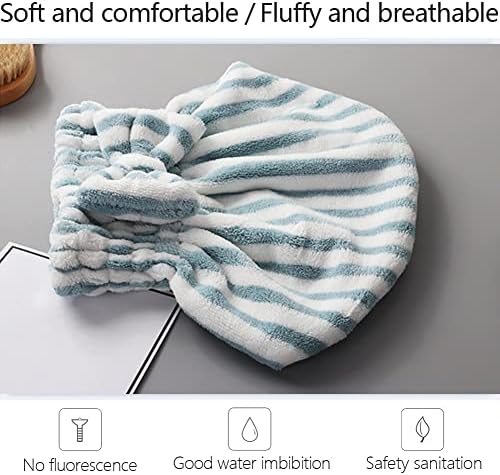 SportMore Microfiber Hair Towel Cap Set of 2