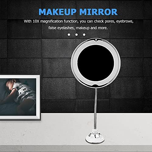DOITOOL 10x Magnifying LED Vanity Mirror