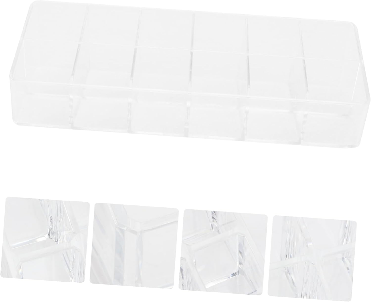 Healeved 1pc Lipstick Storage Box Makeup Display Case