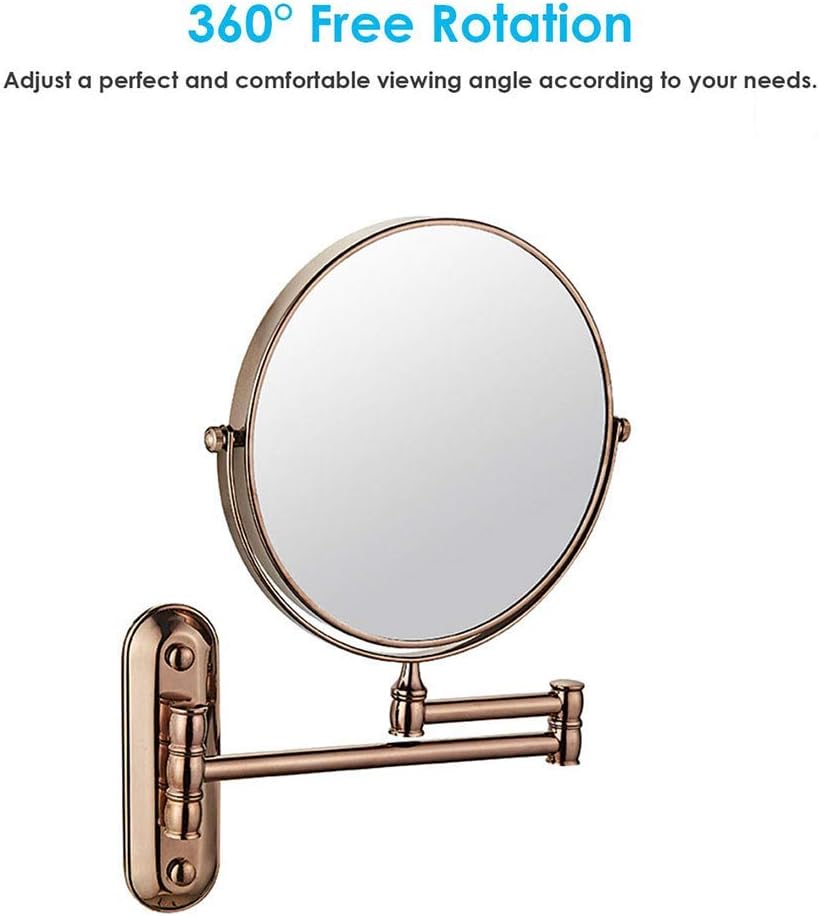 DEIHGE 8 Inch Wall Vanity Mirror 3X Magnification