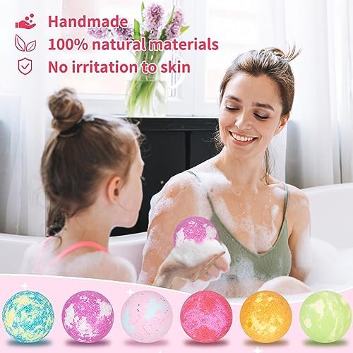 6 Surprise Bath Bombs for Kids with Jewelry
