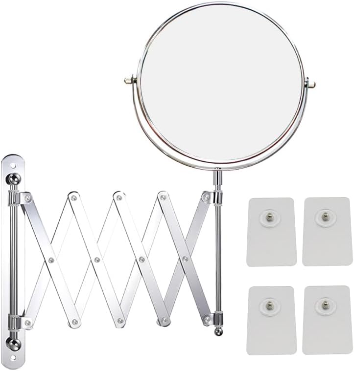 WELLLINK Extendable Makeup Mirror with 1X 7X Magnification