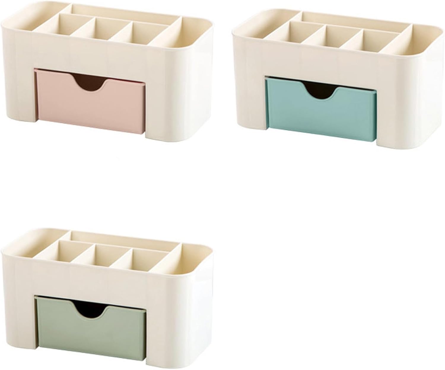 Yiwula Makeup Organizer Green Space-Saving Storage Box