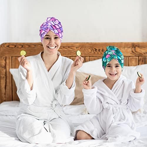 WAWSAM 2 Pack Unicorn Hair Drying Towels for Kids