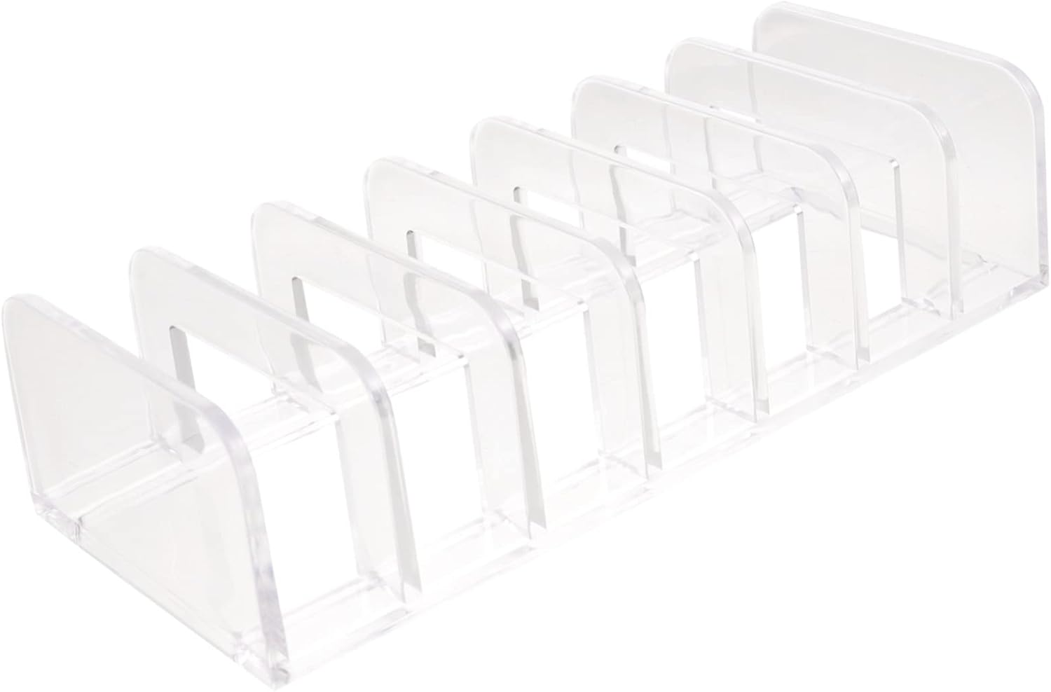 ELAYARD Makeup Holder Transparent Divided Organizer for Eyeshadow and Blusher Storage