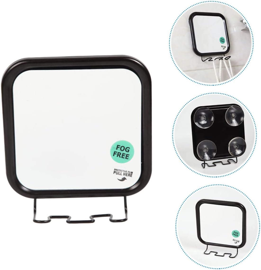 Healeved Fogless Shower Mirror with Suction Hook