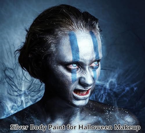 Go Ho Cream-Blendable Silver Face Paint Stick 106 oz