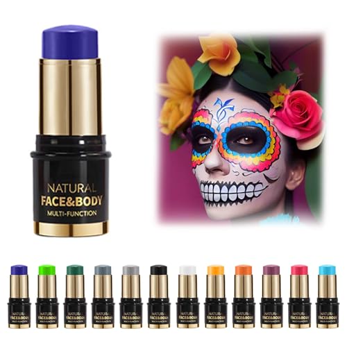 Buildable Cream Stick Makeup for Halloween Cosplay and Sports