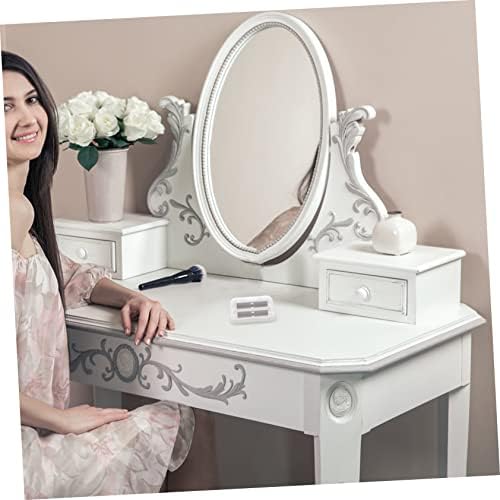 Ipetboom Large Cosmetic Storage Box with Mirror
