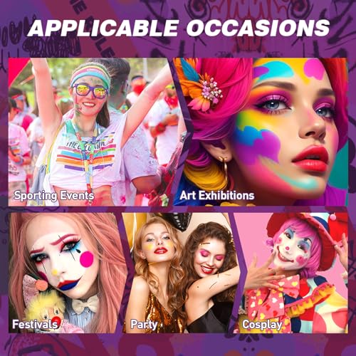 Jolilab 8-Color Body Face Paint Stick Set