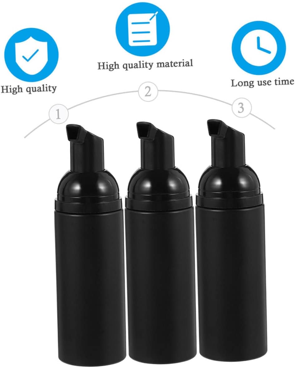 5PCS Foaming Bottle Set with Electroplated Frosted Design