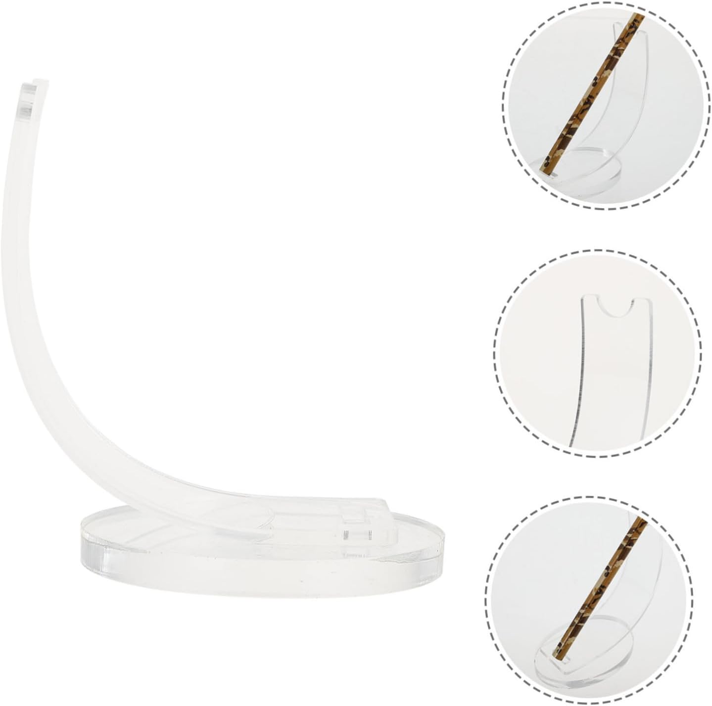 Housoutil Acrylic Brush Display Rack for Desk