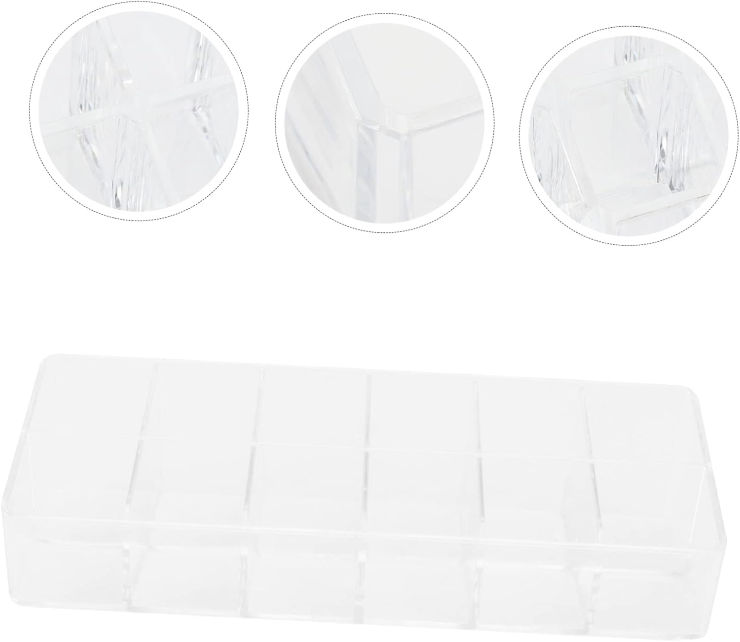 Healeved 1pc Lipstick Storage Box Makeup Display Case