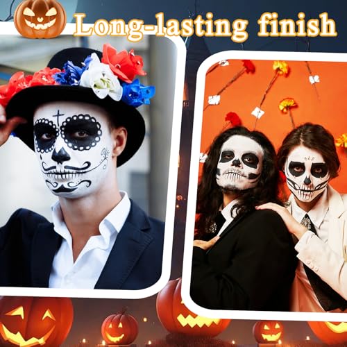 XMXueMei Black White Face Paint Kit with Brushes 1