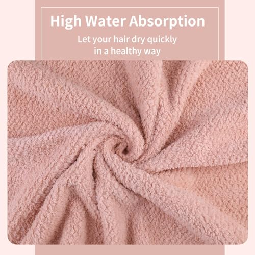Laojbaba Microfiber Hair Towel 24X48inch Blue