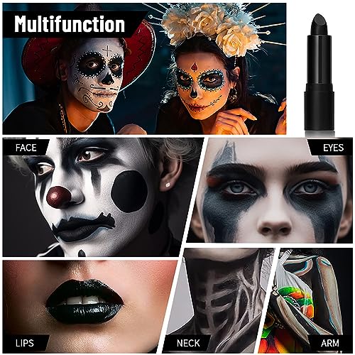 Joyeee 3Pcs Face Paint Stick Set - Black White Green