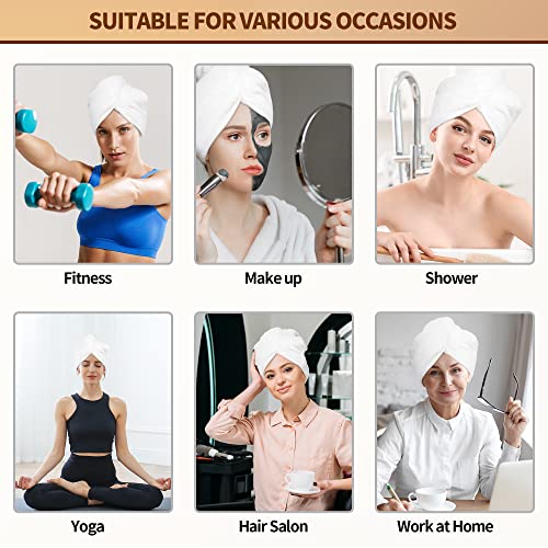NEXCOVER Hair Towel Microfiber 2 Pack 1