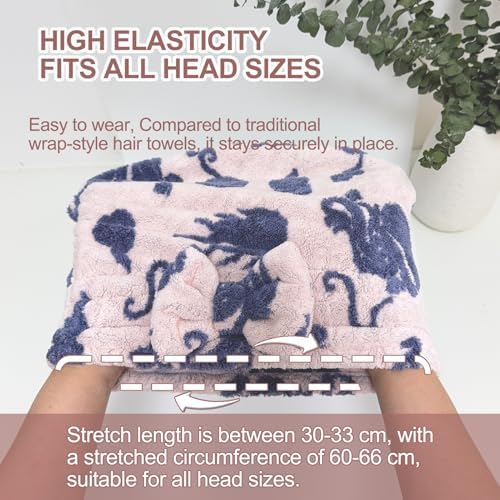 Jseng 3Packs Microfiber Hair Towel for Women