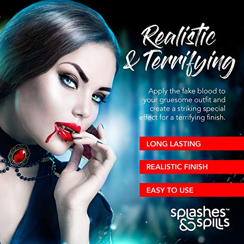 Realistic Fake Blood - 10ml Tube for Halloween Makeup
