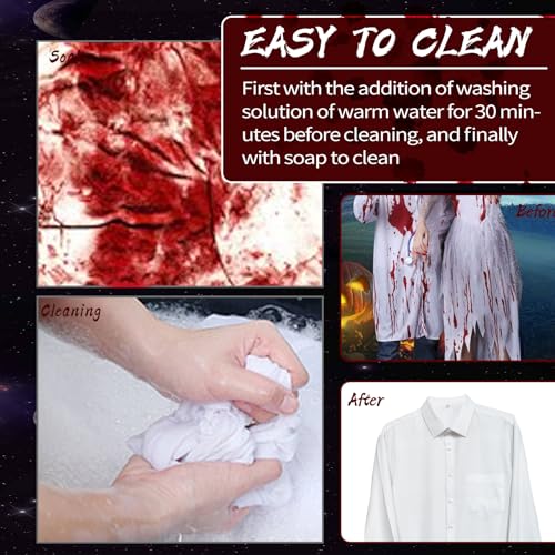 2 Pack Fake Blood Spray for Halloween Costume and Makeup
