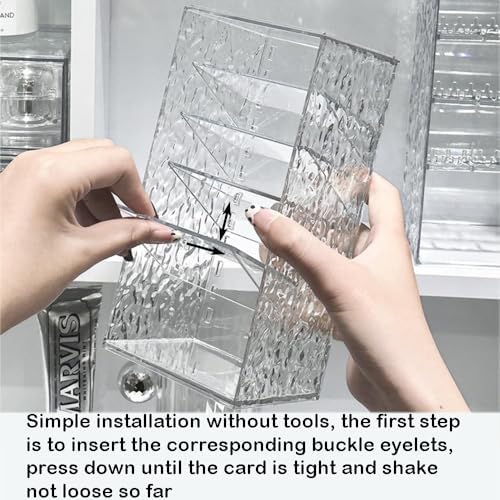 Himilucky Clear Lipstick Holder Stand with 6 Zones