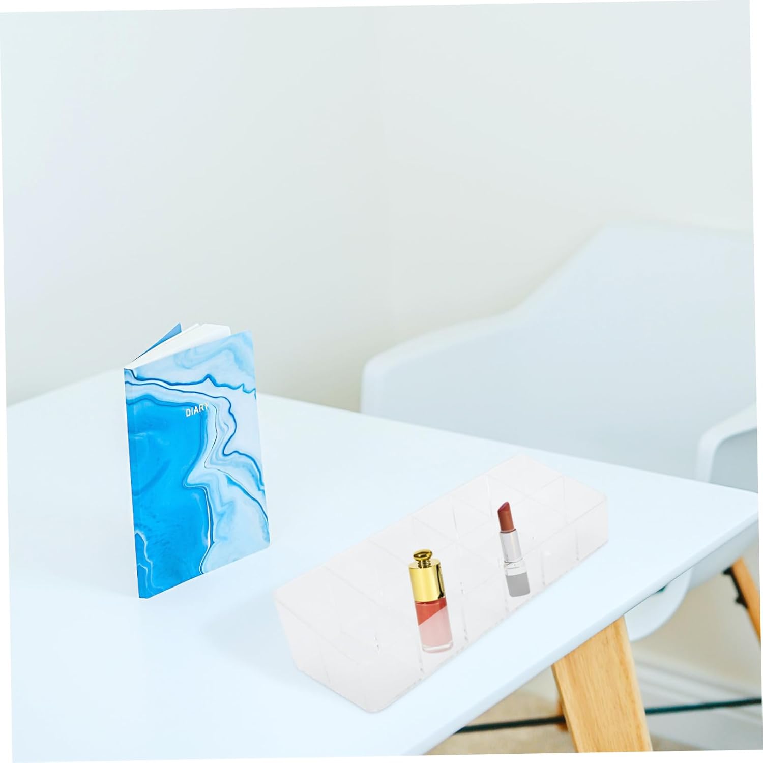 Vaguelly Transparent Lipstick Display Holder for Makeup Storage 1