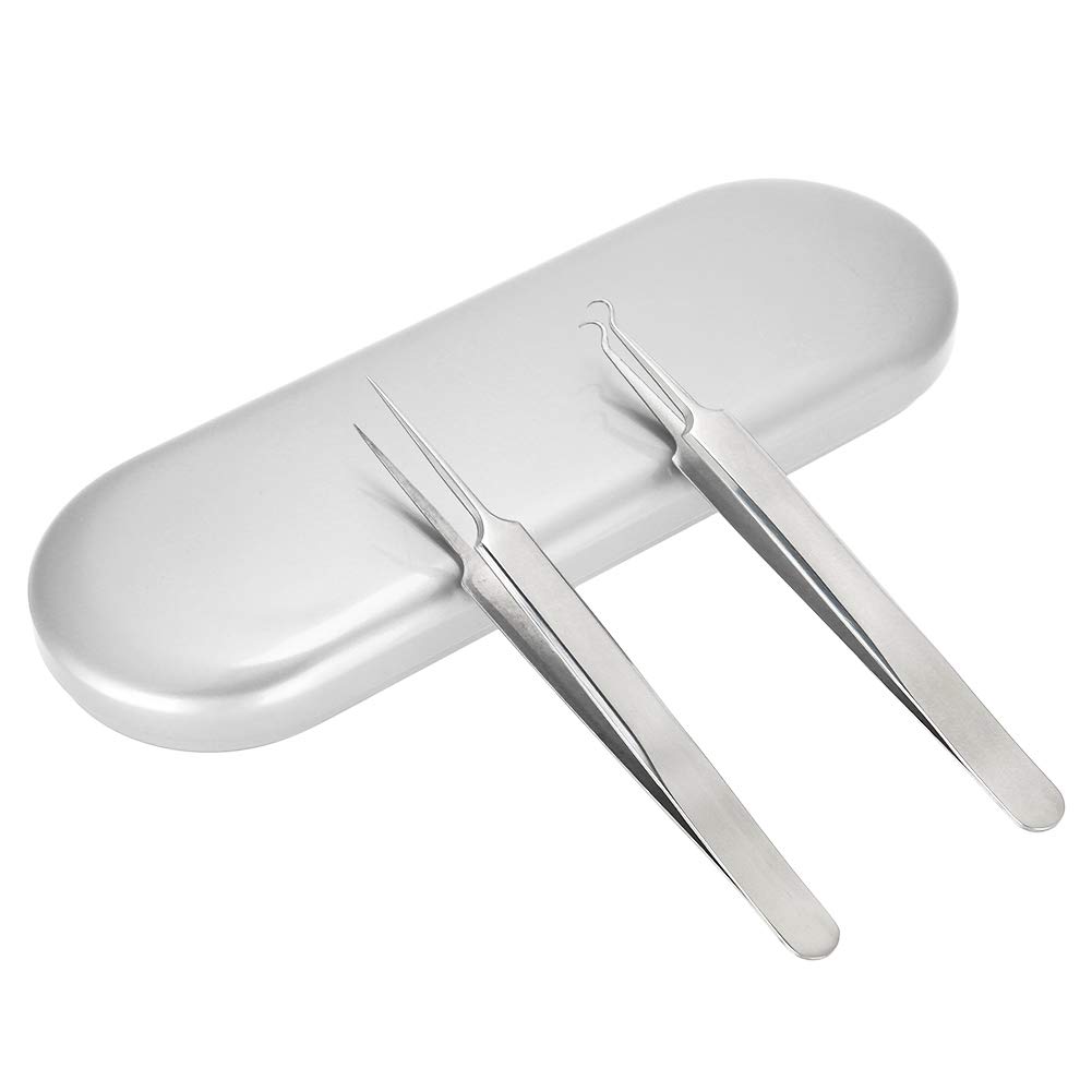 Sonew Silver Eyelash Tool Storage Box