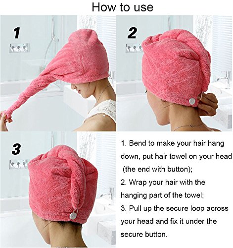 YYXR Microfiber Hair Drying Towel Ultra Absorbent