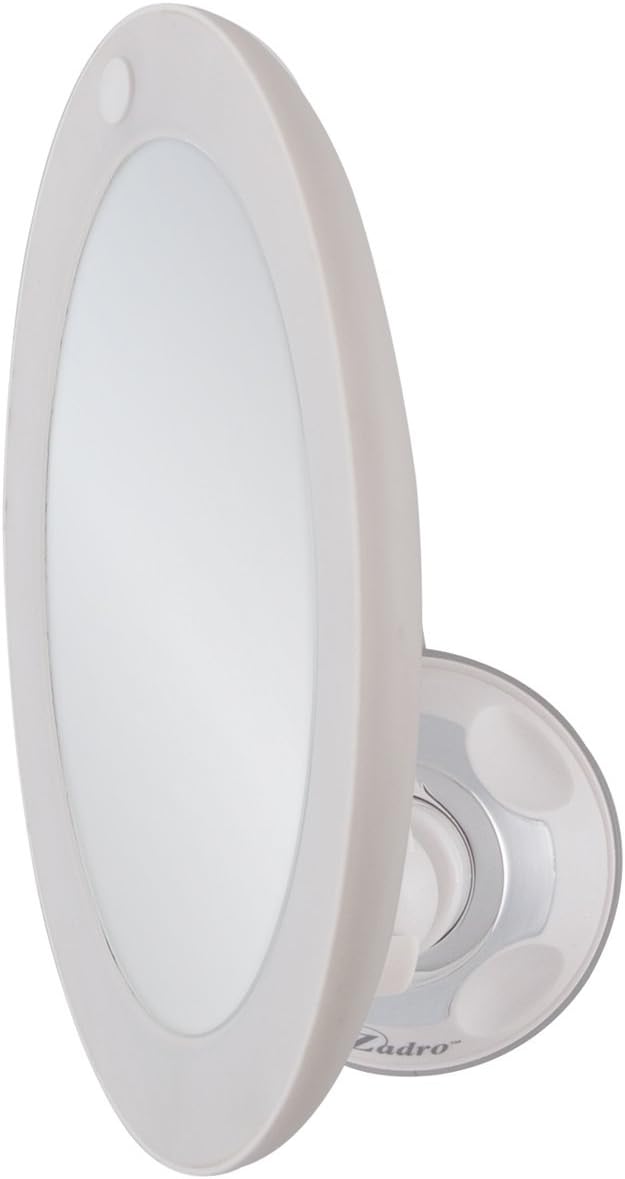 Zadro 10X Magnification LED Vanity Wall Mount Makeup Mirror White