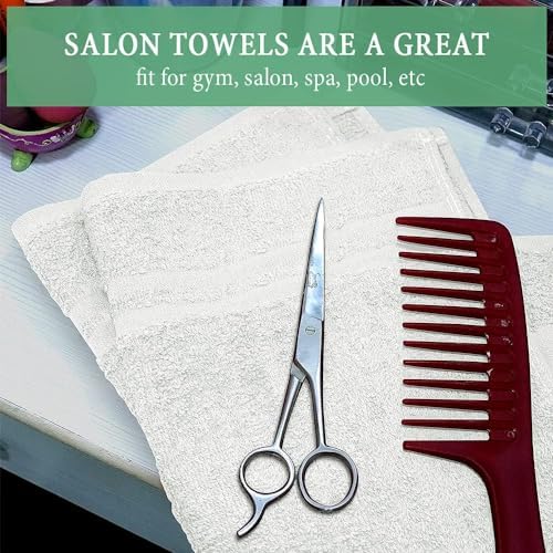 TOALLA 100 Cotton Towel Set of 50 - 16x27in White