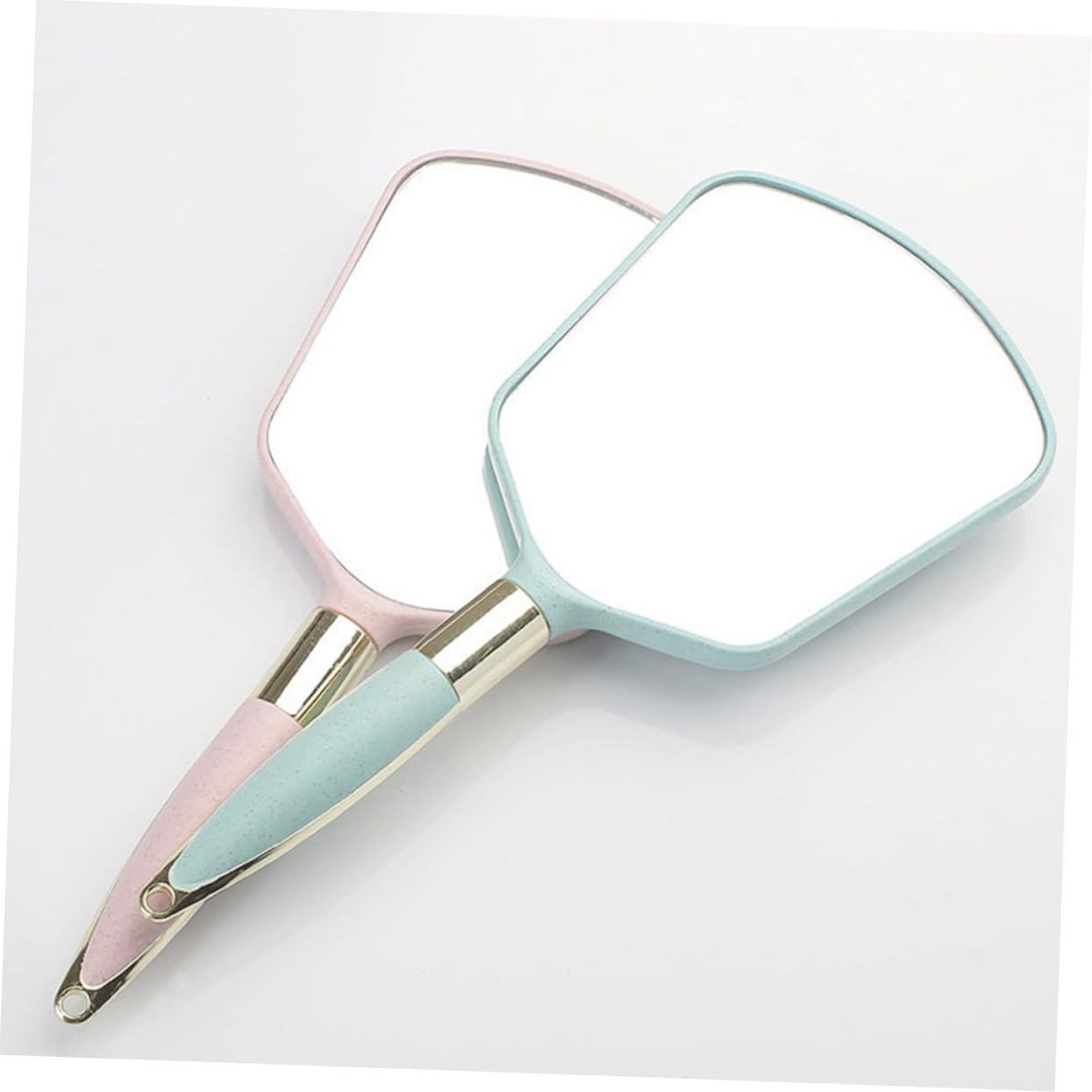 WRITWAA Handheld Vanity Mirror with Ergonomic Handle