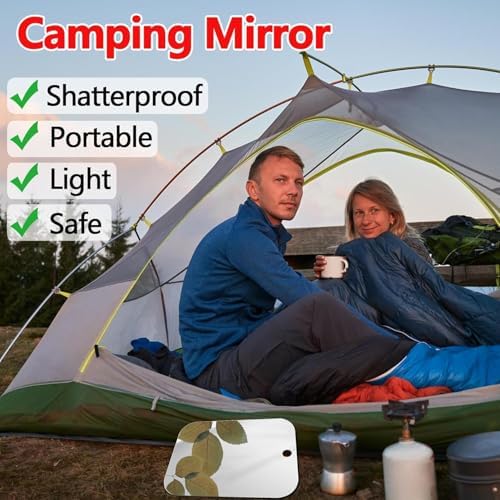 NKJVE Shatterproof Fogless Shower Mirror for Shaving and Makeup