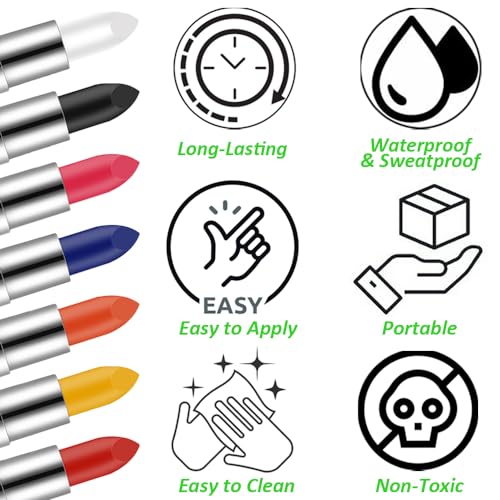 Mysense Pink Face Body Paint Stick for Sports and Halloween Makeup