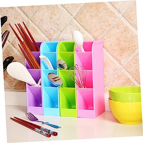 FOMIYES Desktop Makeup Organizer 4 Compartments Pp Material Case