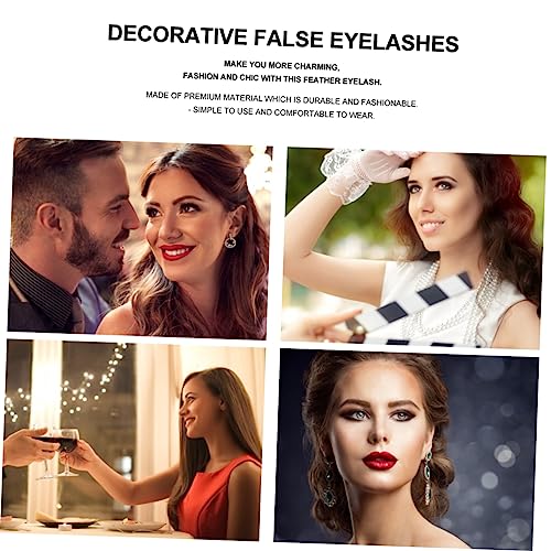 BELLIFFY 2 Pairs Exaggerated False Eyelashes for Halloween Costumes