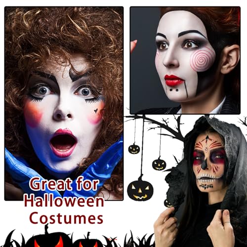 Clown Face Paint Kit - Black White Red