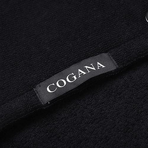 COGANA 2 Pack Microfiber Hair Towels with Button