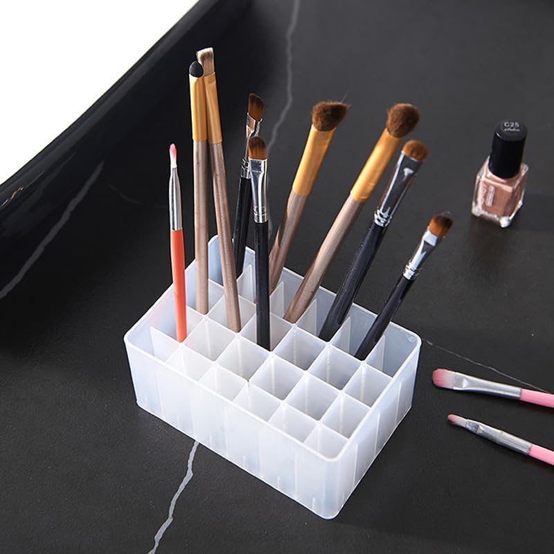 Plastic Nail Art Tool Organizer with 30 Grid Storage