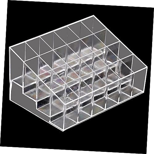 LIFKOME Clear Acrylic Lipstick Display Rack with 24 Compartments