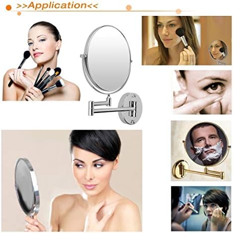 DEIHGE LED Cosmetic Mirror with 3x Magnification and Swivel Mount