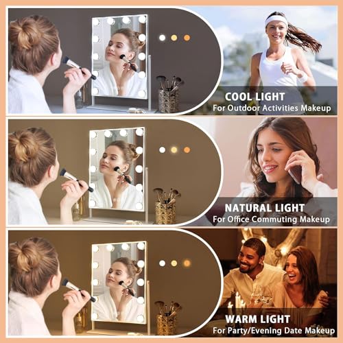 Fenair Vanity Mirror with 10X Magnification and Lights