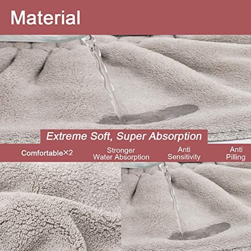 Jseng New Upgrade Microfiber Hair Drying Towel Cap Extra Soft Ultra Absorbent